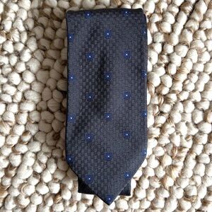 Franck Namani Grey Silk Tie